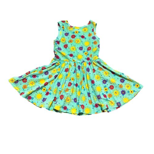Dot Dot Smile NWT Baby Girls Size 12/24M Green Sunshine Flower Tank Twirl Dress - Picture 4 of 6