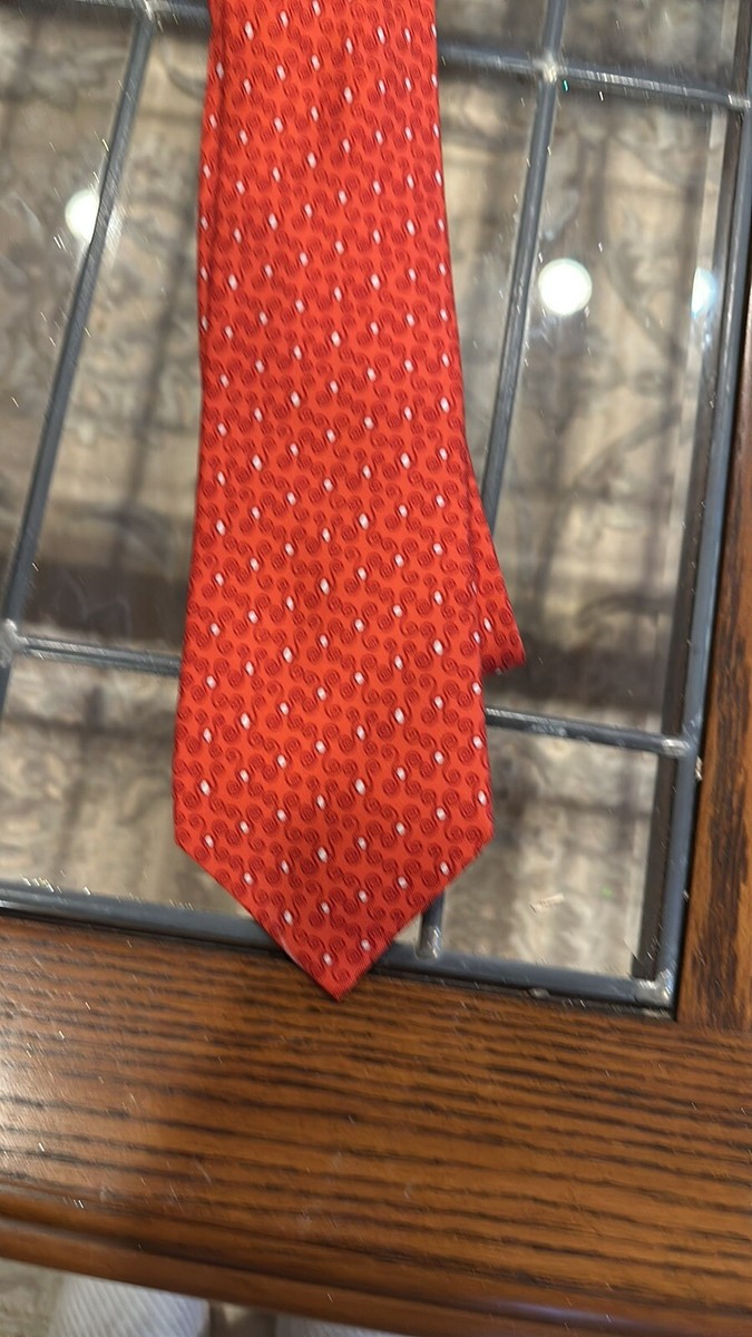 Éternel VINTAGE HERMES ネクタイ赤 H織り柄 中古・古着通販】HERMES (エルメス) ネクタイ/エルメス/7569 SA/総柄