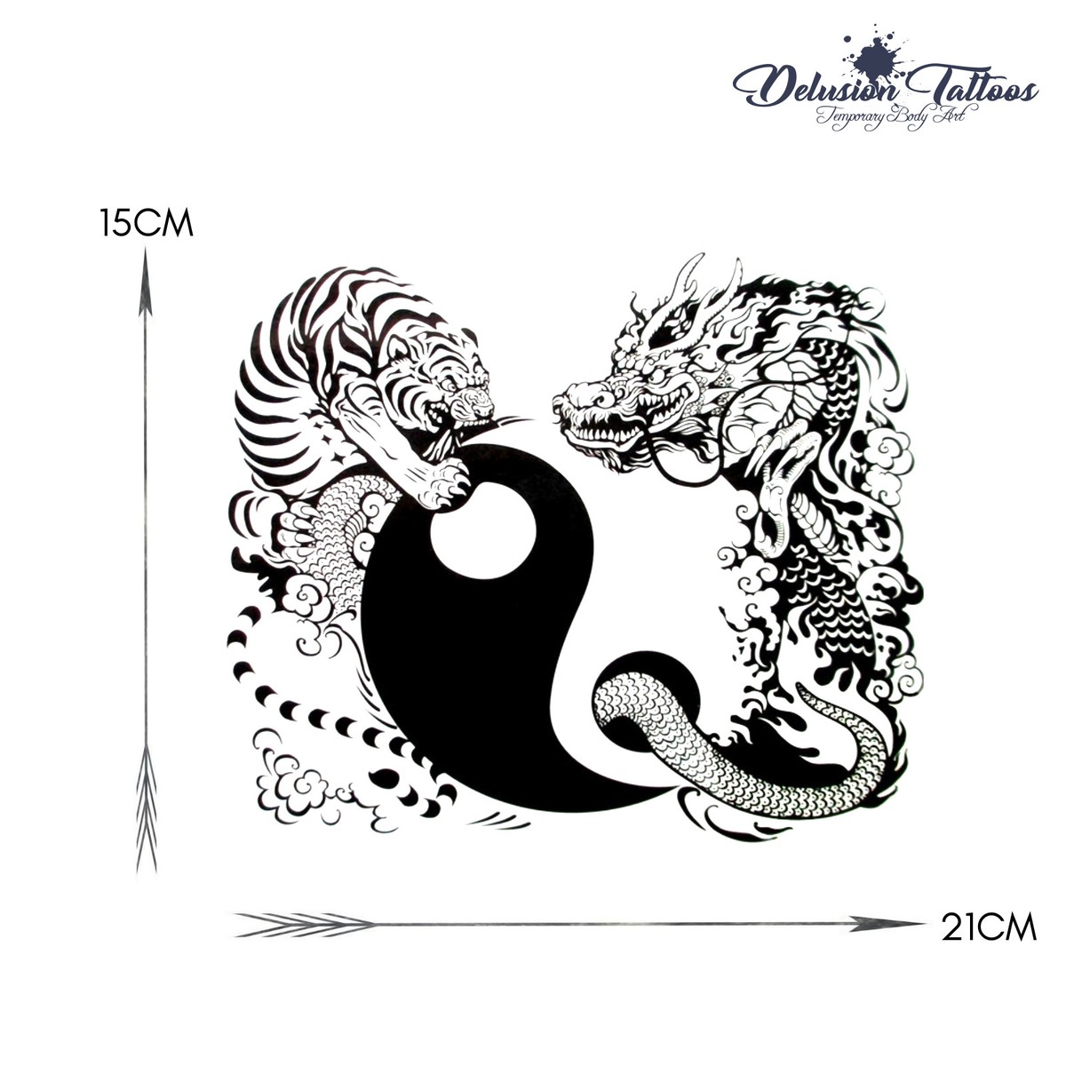 Grand Autocollant Pour Voiture Dragon Avec Flèche