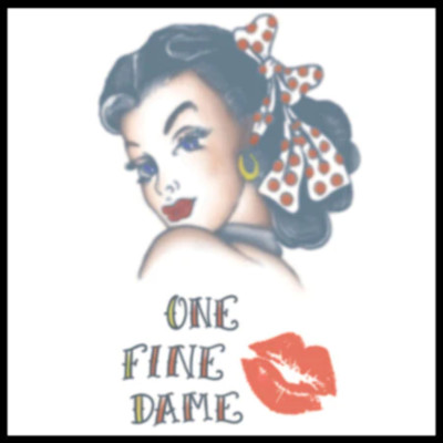 Temporary Tattoo: Vintage Hottie Girl