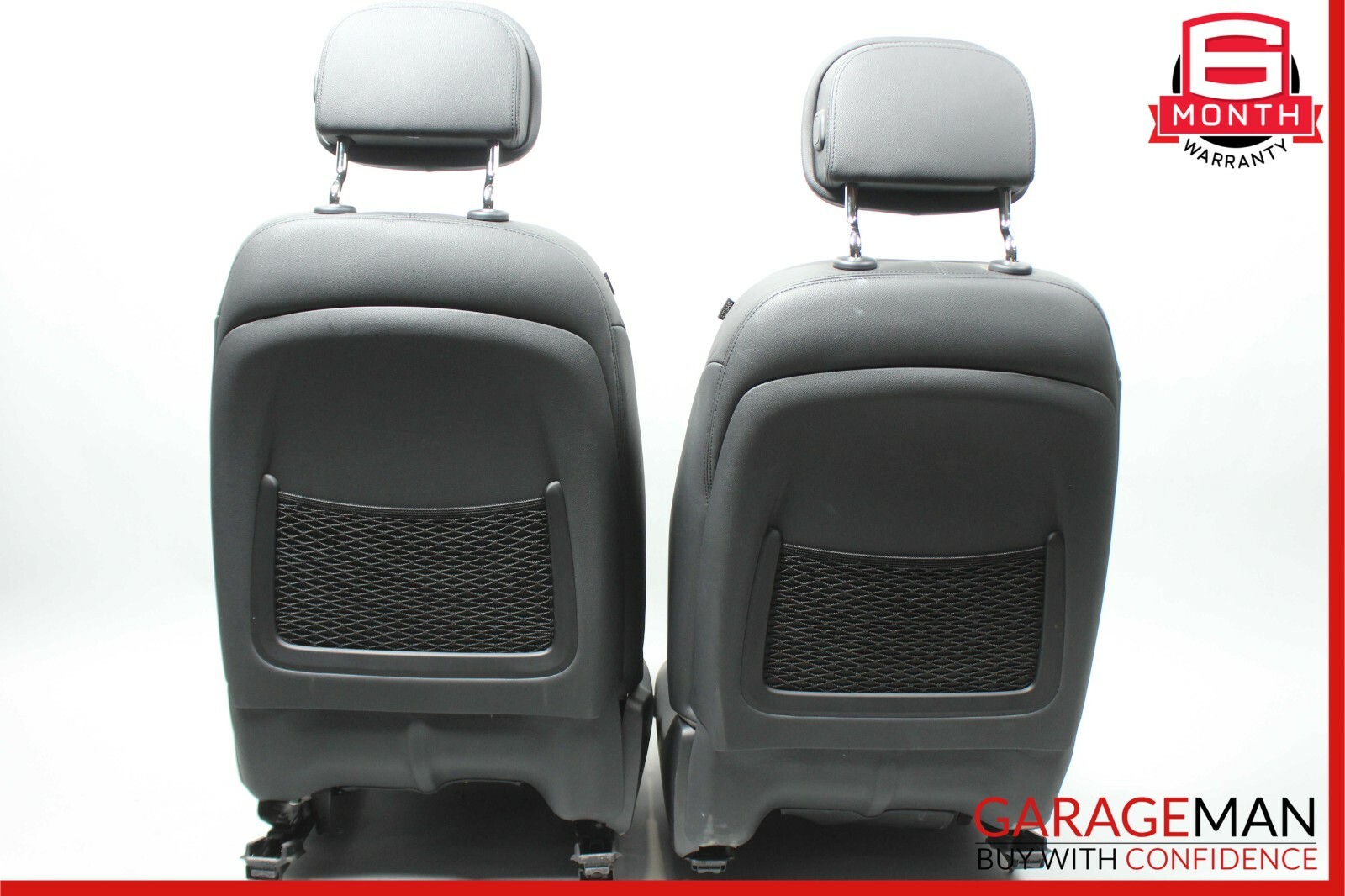 14-17 Maserati Ghibli Front Left & Right Complete Seat Cushion Assembly Black
