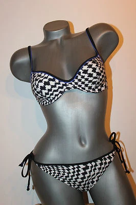 Triumph Bikini "Sloggi Swim Black Pepita CTOWP" Gr. 38 B schwarz Tanga 38 - Bild 1 von 4