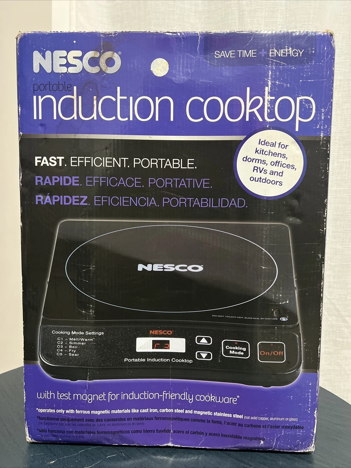 New In Box Nesco PIC-14 Portable Induction Cooktop 1500 Watt College Dorms Rv’s