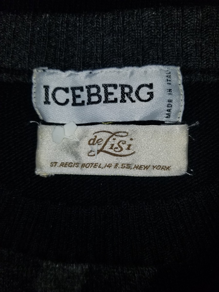 Vintage ICEBERG 90s Batman Sweater Men XL Wool Rare Knit Italy