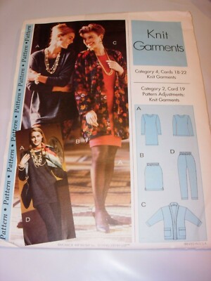 WOMENS UNCUT Sewing STEP BY STEP Pattern KNIT SIZE 4-22 CARDS NOT ...