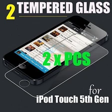 2 x Pcs Tempered Glass Screen Protector Film Guard - iPod Touch 5th 6th 7th Gen