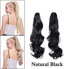 Clip in Extension Zopf Pferdeschwanz Haarverlängerung WIE Echt Ponytail Haarteil