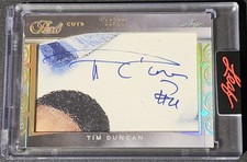 2025 Leaf Pearl Cuts Tim Duncan Cut Autograph Auto /20 - #C-255