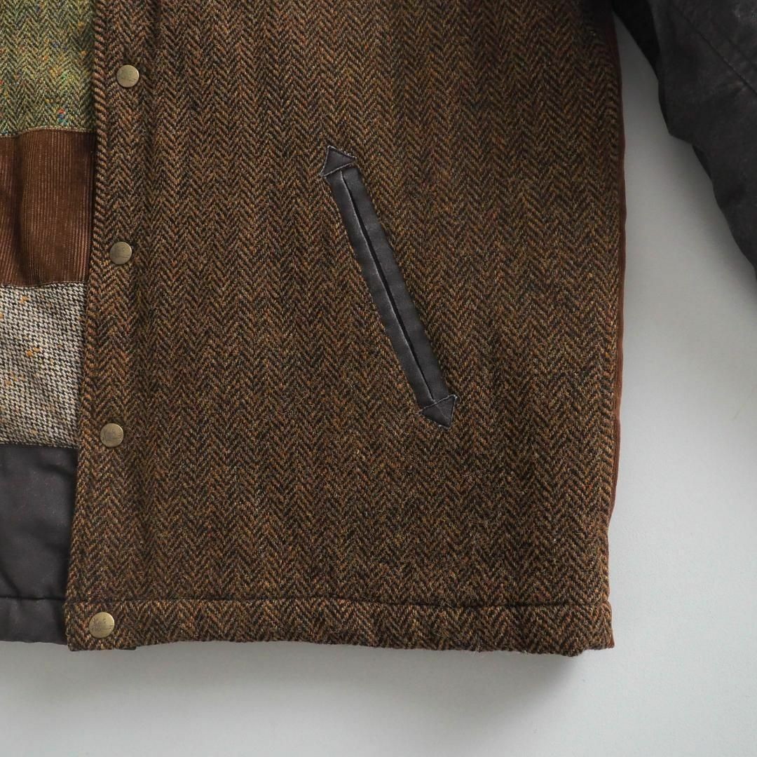 Karl Helm Rare Varsity Jacket Patchwork Corduroy … - image 5