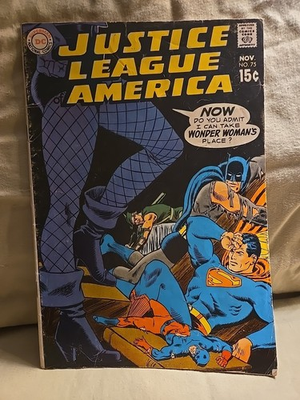 #ad JUSTICE LEAGUE OF AMERICA #75 ..There Is a Demon 1st app of a new Black Canary $150.00