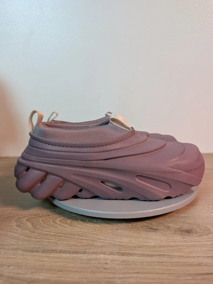 Crocs Echo Storm Mocasines Zapatos Hombre Talla 7 Mujer 9 Púrpura Cómodo Espuma Mula Foto 4 de 4