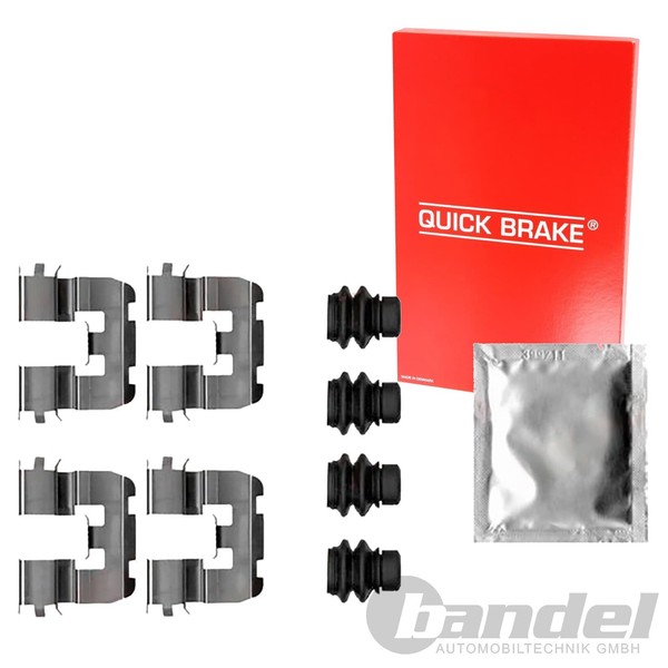 Quick Brake MONTAGE-SATZ BremsbelÄGe ZubehÖR Hinten Passend FüR Alfa Mito Fiat T-image