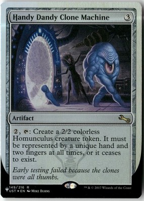 Handy Dandy Clone Machine Foil 149/216 The List Reprints NM