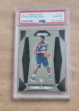 DONOVAN MITCHELL ~~~ ROOKIE PSA 10 GEM MINT ~~~ 2017 panini prizm card #117. rookie card picture