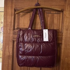 Perfect Marc Jacobs Burgundy Puffer Tote Bag Nylon. New with tag. 