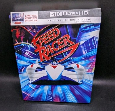 SPEED RACER STEELBOOK 4K UHD ONLY W/ NO Digital Code Like New DAMAGE 