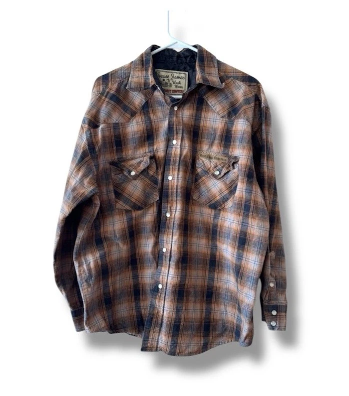 Chemise Homme West Coast Choppers - Manches Courtes Noire - Motif Harley - Vintage - Neuf Avec étiquettes