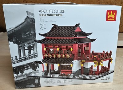 China Ancient Hotel Klemmbausteinset Wange Nr. 6312 aus der Architecture Serie