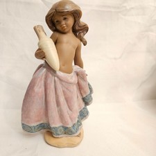 LITTLE PEASANT GIRL (Pink) LLADRO GRES FIGURINE of Girl with water Jug 2332