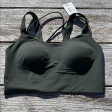 Lululemon Like a Cloud Longline Bra D/DD Cup Rainforest Green size 8 NWT
