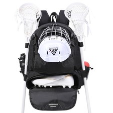 Lacrosse Bag, Field Hockey Bag with Two Stick Holders, Large Lacrosse Backpac...