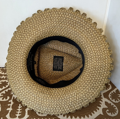 Eric Javits Cannes Straw Squishee Straw Packable UPF 50+ Sun  display picture 1