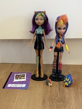 Monster High Clawdeen & Howleen Wolf Doll’s With Bag, Pet And Stand’s 