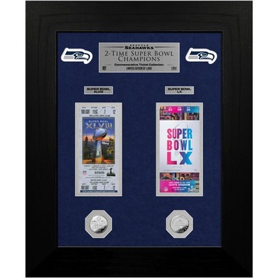 Seattle Seahawks 2x Super Bowl Deluxe Ticket Coin Bild
