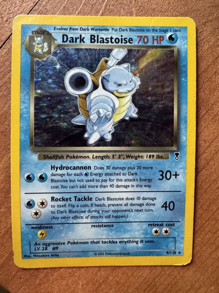 Dark Blastoise 英語版 4/110 Pokémon TCG Dark Blastoise Reverse Holo 4/110 Legendary Collection