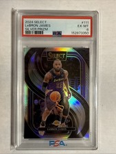 2024-25 Panini Select - Premier Level LeBron James #111 Silver Prizm PSA 6