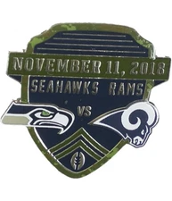 WinCraft Unisex-Adult Rams VS Seahawks 11-11-18 Pin Brooche, Blue