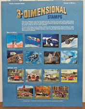 PCS World of Stamps Commemorative Panel - 3 Dimensional Stamps - Bhutan