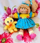 Cabbage Patch Kids 25th Anniversary Doll ~Wheat  Hair ~ Blue Eyes ~Tooth