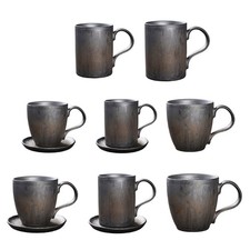 Practical Ceramic Cup and Saucer Set Keep Beverage Warm Ideal for Home Enjoyment