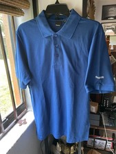 Reebok Polo Shirt Mens Blue Easy Care Size S