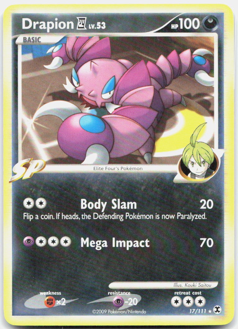 DRAPION E4 17/111 Rare Rising Rivals Pokemon