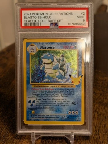 Blastoise 2/102 Pokemon Celebrations Classic PSA 9 MINT