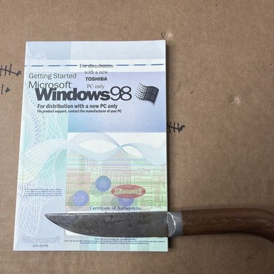 Microsoft Windows 98  Edition Manual Only Book Guide Key Used Maybe
