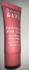 Sand & Sky Australian Pink Clay POREFINING FACE MASK 13g Travel Size -NEW SEALED