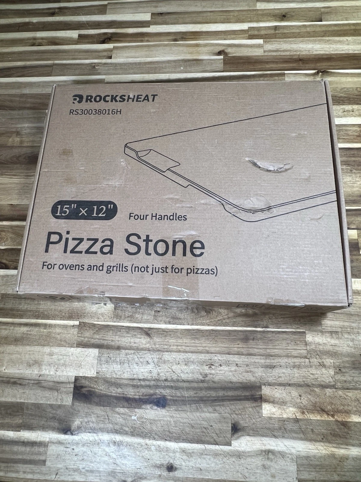 Pizza Stone, 15"x12" Rectangular Pizza Stone for Oven Grill BBQ, Cordierite B...
Opens in a new wind