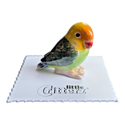LITTLE CRITTERZ Bird Lovebird ''Namibia'' Miniature Figurine New FREE SHIP LC865