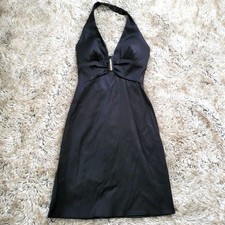 Jump Apparel Halter Neck Black Formal Cocktail Dress Juniors Size 3/4