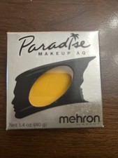 Mehron Paradise Makeup AQ Yellow Face  Body Paint, 1.4 oz