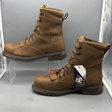 Rocky Original Ride 8  Men  s 9 W Wide Waterproof Composite Toe Work Boots RKW032