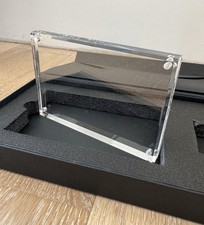 NEW 4x6  Clear Transparent Acrylic Magnetic Picture Photo Display Frame Plaque