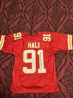 TAMBA HALI Autographed Signed Kansas City Red Football Jersey Beckett BAS COA