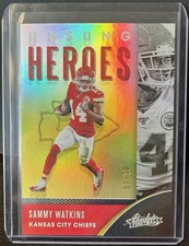 2020 Absolute Sammy Watkins Gold Unsung Heroes #1/10 UH-SW Kansas City Chiefs