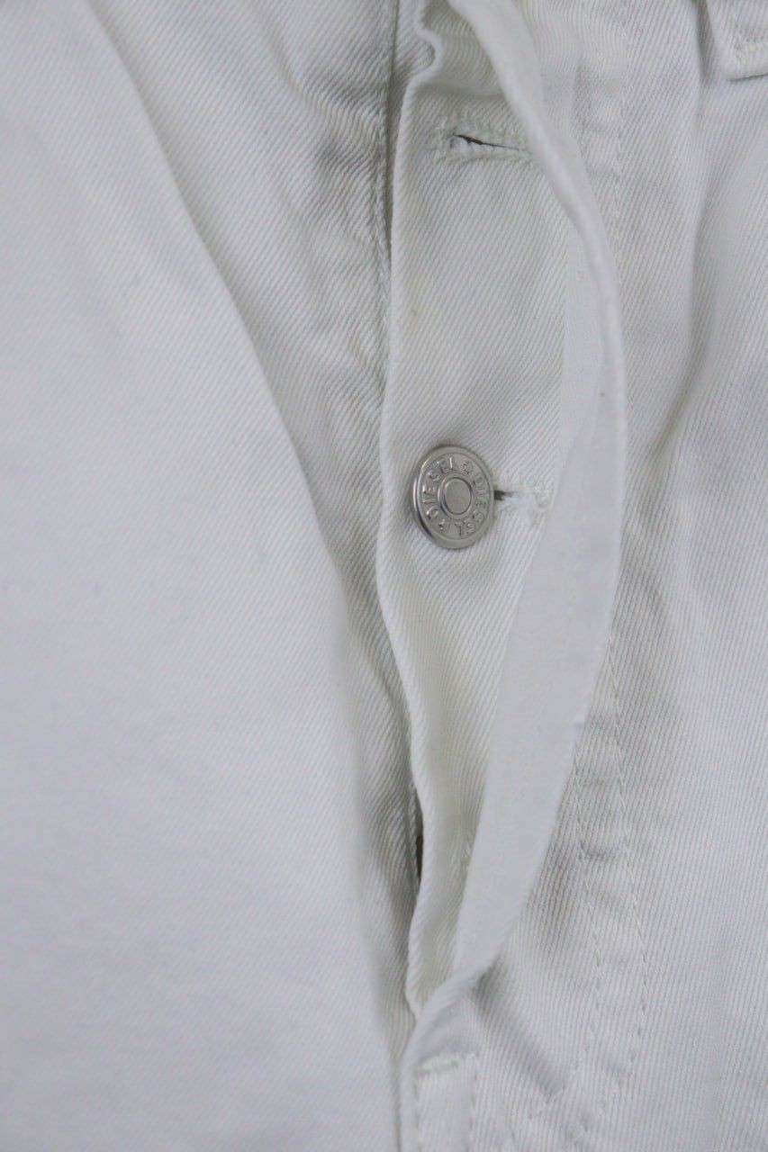 DIESEL Denim White Regular Straight Basic Jeans S… - image 7