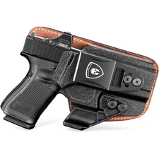 TSG IWB Hybrid Concealed Carry Brown-Black Holster Fits: Glock G17/19