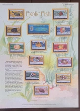 Postal Commemorative Society World Of Stamps Set Of 6 - Birds, Fish, Wildlife